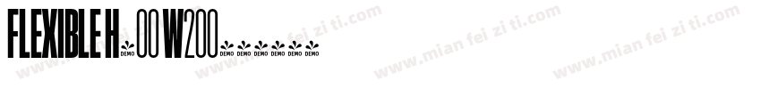 Flexible H400 W200字体转换